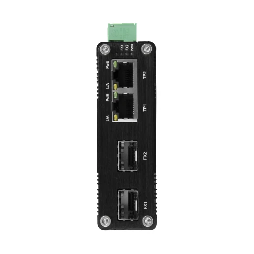 2-Port Industrie PoE Switch für DIN-Schiene BCS-ISP02G-2SFP
