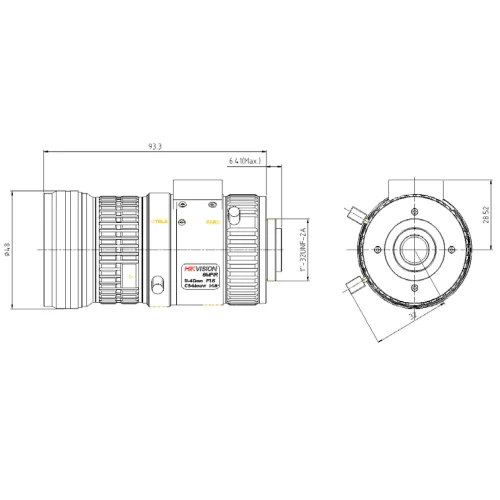 Zoom-Objektiv IR-Megapixel HV1140D-8MPIR 4K UHD 11-40 mm DC Hikvision