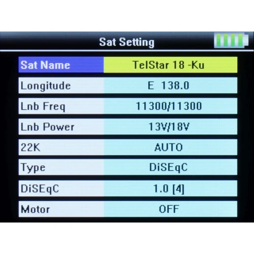 Satellitenmessgerät S-21 DVB-S/S2/S2X Spacetronik