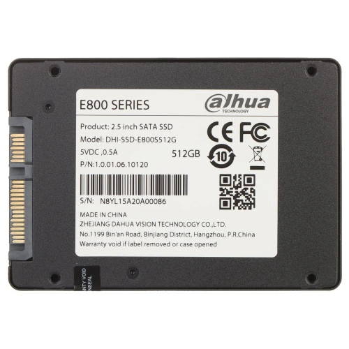 SSD-Festplatte SSD-E800S512G 512 GB
