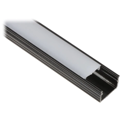 Profil mit Abdeckung für LED-Bänder PR-LED/SB2/2M Aufputz schwarz