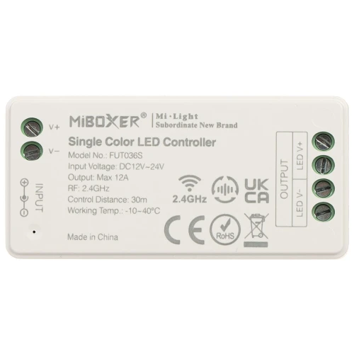 LED-Beleuchtungssteuerung LED-W-WC/RF 2.4 GHz, MONO 12... 24V DC MiBOXER / Mi-Light
