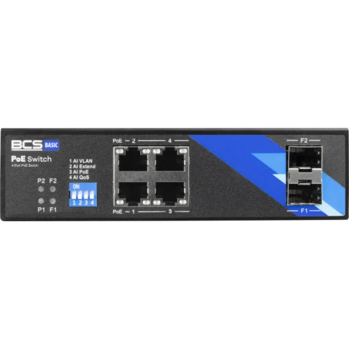 BCS-B-ISP04G-2SFP BCS PoE Switch 4 Port DIN-Schiene