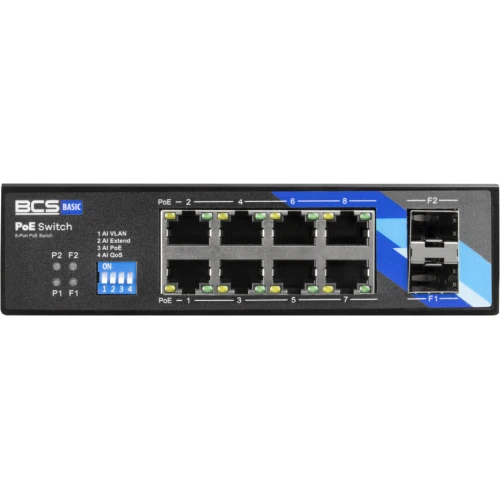 BCS-B-ISP08G-2SFP BCS PoE Switch 8 Port DIN-Schiene