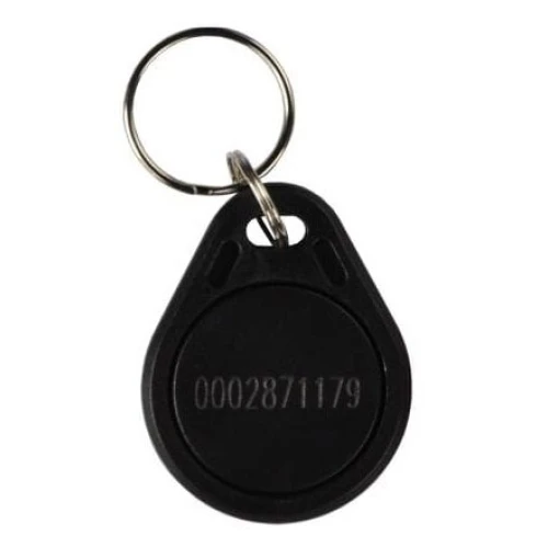 RFID Schlüsselanhänger BS-02BK 125kHz schwarz mit Nummer