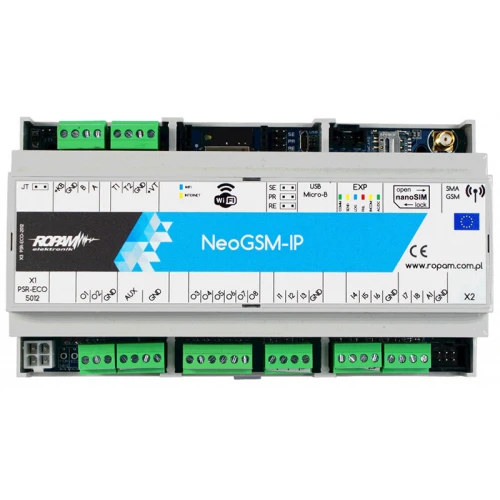 Alarmzentrale Ropam NeoGSM-IP-D9M im DIN-Gehäuse
