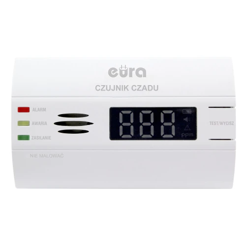 Kohlenmonoxid-Detektor Eura CD-80B8 freistehend