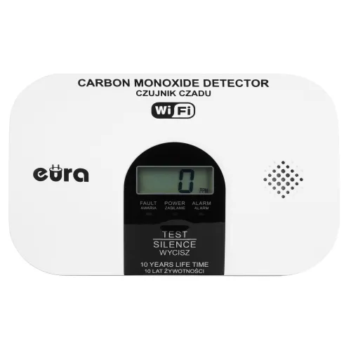 Czujnik czadu EURA CD-53A2v755-TY/B Wi-Fi - certyfikat CNBOP-PiB
