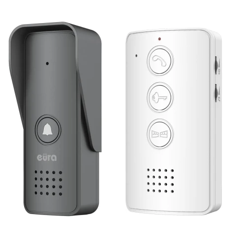 Haustelefon EURA ADP-09A3 - weiß, Freisprechfunktion, Unterstützung für 2 Eingänge