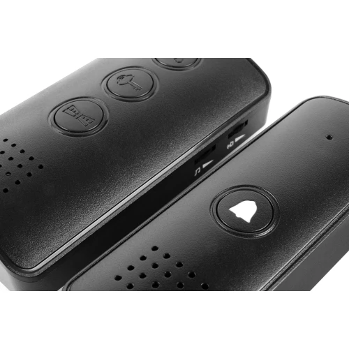 Haustelefon EURA ADP-09A3 - schwarz, Freisprechfunktion, Unterstützung für 2 Eingänge