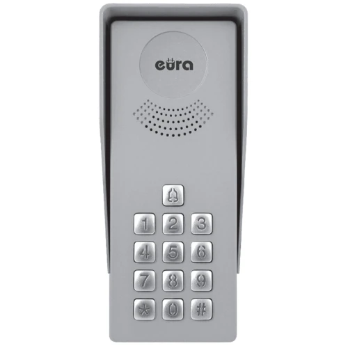 EURA ADP-37A3 INGRESSO NERO 1-Familienhaus Außenkassette mit Verschlüssler