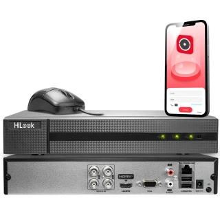 DVR-4CH-4MP Hybrid-Digitalrekorder für Überwachung HiLook by Hikvision
