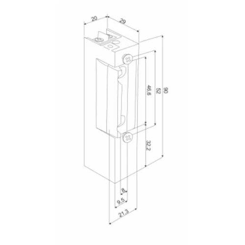 Elektroschloss R-3 812 12VAC/DC