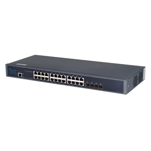 Extralink Chiron | Switch | 24x RJ45 1000Mb/s, 4x SFP+, L3, verwaltbar