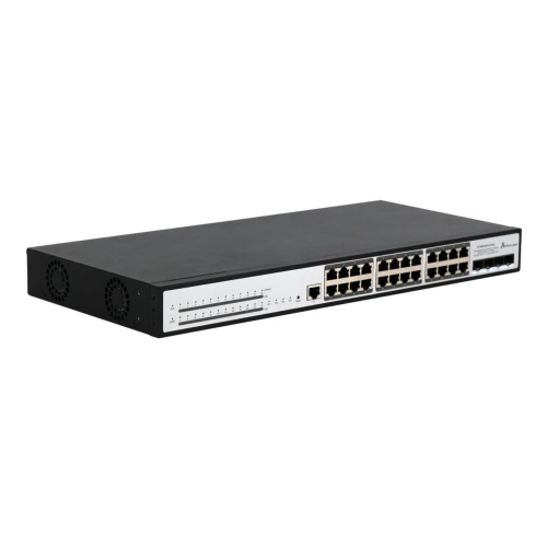 Extralink Chiron Pro | PoE Switch | 24x RJ45 1000Mb/s PoE, 4x SFP+, L3, verwaltbar, 370W