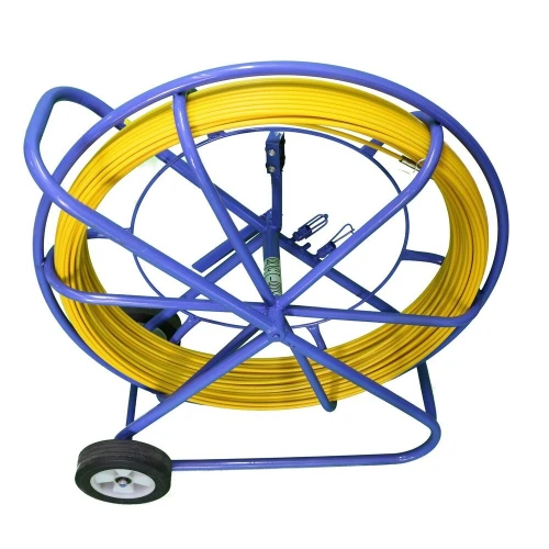 Extralink Pilot 10mm 150m | Kabelziehband | Glasfaser FRP, Durchmesser 10mm, Länge 150m, Gelb