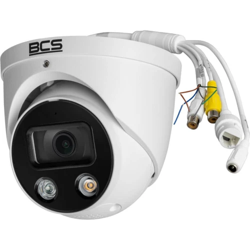 IP-Kamera BCS-L-EIP55FCR3L3-AI1(2) Dome 5Mpx mit Licht- und Tonalarmen