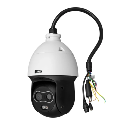 Drehbare IP-Thermokamera BCS-L-SIP224FR5-THT-AI1 256x192, 7mm, 4Mpx, 8mm Objektiv mit Temperaturmessfunktion BCS