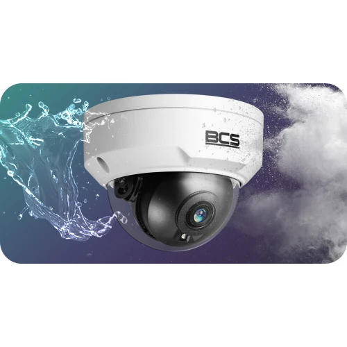 IP-Kamera BCS-P-DIP25FSR3-Ai1 5Mpx IR 30m, STARLIGHT, Vandalismusbeständigkeit, Alarmeingänge