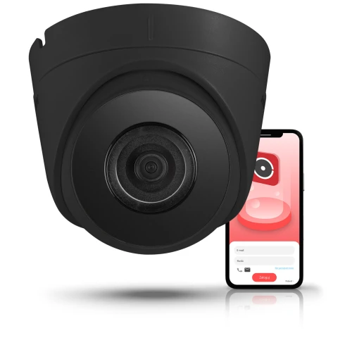 IP-Dome-Kamera zur Überwachung von Geschäft, Lager und Hinterzimmer Hikvision IPCAM-T4 Schwarz