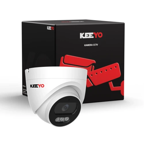 IP-Dome-Kamera 4Mpx IR 25m KEEYO LV-V-IP4M25DF-B Audio AI
