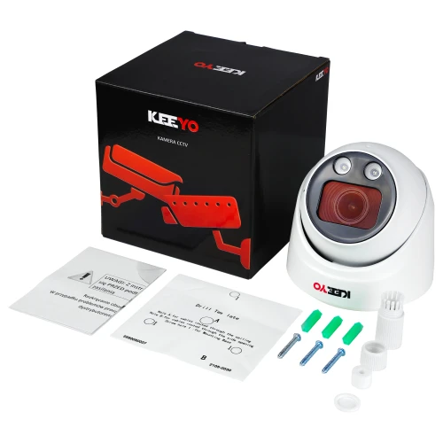IP-Dome-Kamera KEEYO LV-V-IP8M3AF-DL 8Mpx, Motozoom