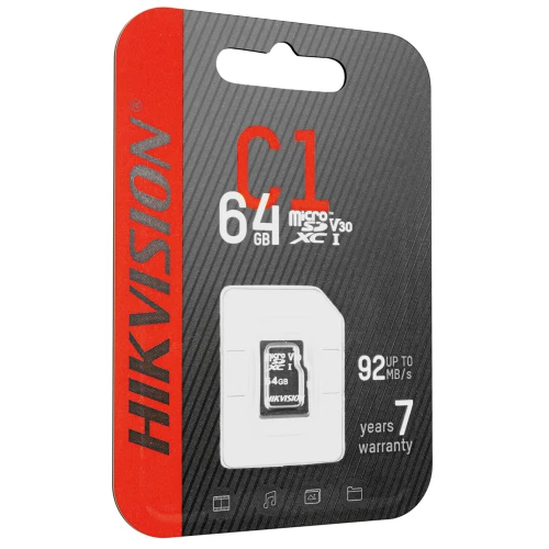 MicroSD-Speicherkarte (SDHC) 64GB Hikvision HS-TF-C1(STD)/64G