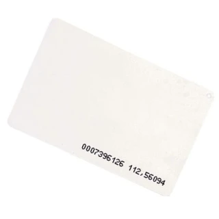 RFID-Karte EMC-02 125kHz 0,8mm mit Nummer (8H10D+W24A) weiß laminiert