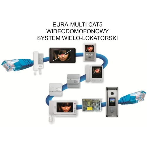 Äußeres Gehäuse des Türsprechanlage EURA PROFESSIONAL CAT5 VMA-27A5 V.2 Farbe CCD Näherungskartenfunktion