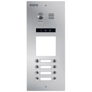 Modulare Außenkassette EURA VDA-96A5 2EASY+ 1 Rahmen 8 Tasten