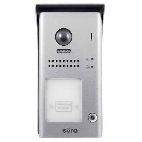 Modulare Außenkassette WIDEODOMOFON EURA VDA-80A5 2EASY für Einfamilienhäuser, Aufputzmontage, Näherungsleser