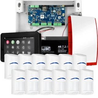 NeoGSM-IP Alarmsystem, Schwarz, 12x Sensor, GSM-Benachrichtigung, Wifi