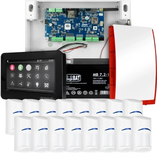NeoGSM-IP Alarmsystem, schwarz, 16x Sensor, GSM-Benachrichtigung, Wifi