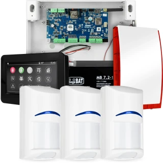 NeoGSM-IP Alarmsystem, Schwarz, 3x Sensor, GSM-Benachrichtigung, Wifi