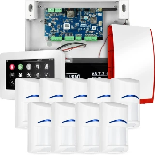 Alarmset Ropam NeoGSM-IP 9 x Bosch Sensor Berührungsschalter TPR-4WS Wifi GSM