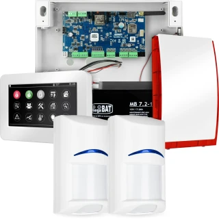 Komplettes Alarmsystem NEOLTE-IP, 2x BOSCH-Sensor, TPR-4WS-P, GSM WiFi