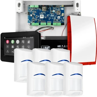 Komplettes Alarmsystem NEOLTE-IP, 6x BOSCH Sensor, TPR-4BS-P, GSM WiFi