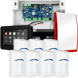 Komplettes Alarmsystem NEOLTE-IP, 7x BOSCH-Sensor, TPR-4BS-P, GSM WiFi