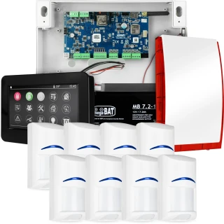 Komplettes Alarmsystem NEOLTE-IP, 8x BOSCH-Sensor, TPR-4BS-P, GSM WiFi