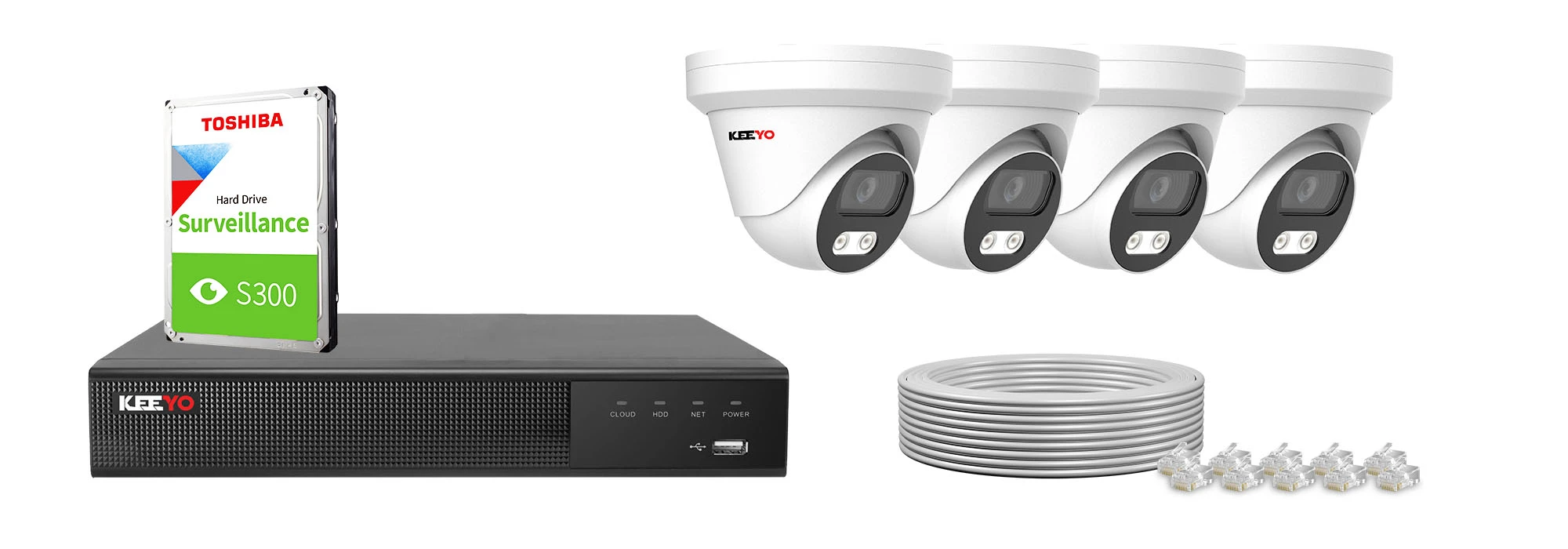 High-End-Überwachungsset für Zuhause