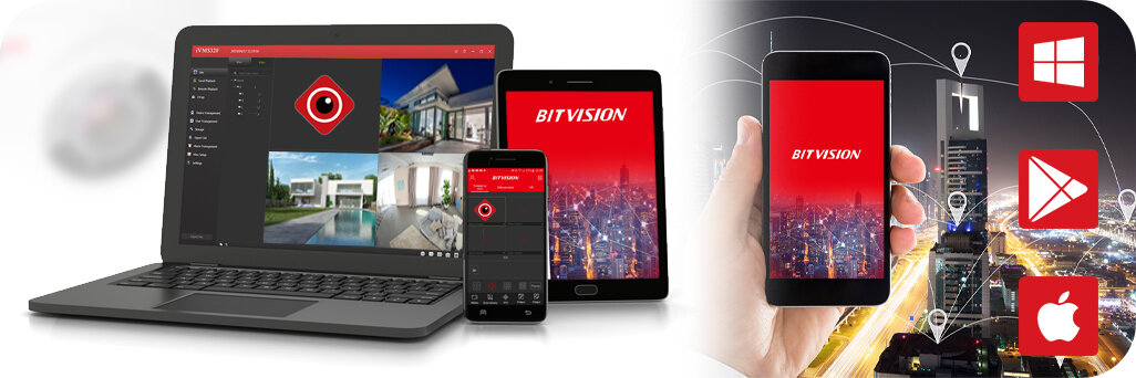 Podgląd: Zestaw monitoring bezprzewodowy WIFI: Rejestrator, 4 Kamera 1MP, 500GB