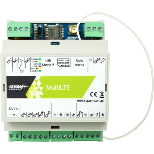 LTE/GPRS Kommunikationsmodul, 12V/DC, MultiLTE-RF-D4M Ropam