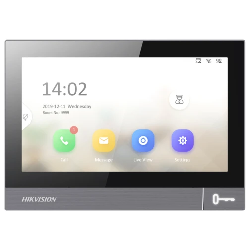 Hikvision DS-KH8381-WTE1 Video-Türsprechanlage Monitor, Touchscreen, IPS LCD, WiFi, PoE, SD-Kartensteckplatz