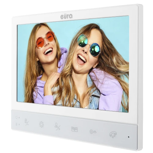 Monitor EURA VDA-02C5 - weiß, LCD 7'', FHD, Unterstützung für 2 Eingänge