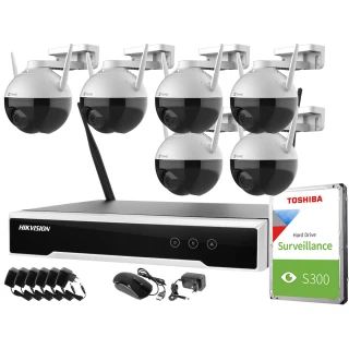 Überwachungsset drahtlos Hikvision Ezviz 6 Kameras C8T WiFi FullHD 1TB