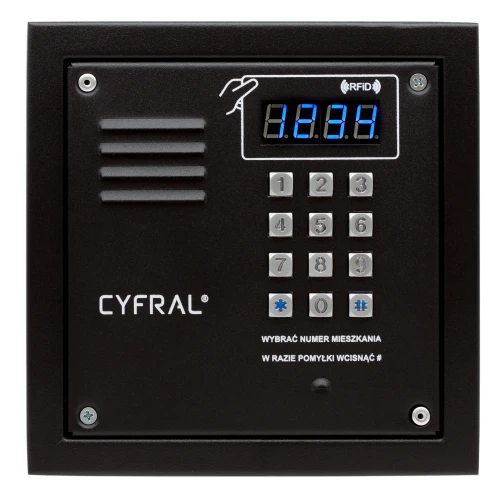 Digitales Bedienfeld CYFRAL PC-2000R schwarz mit RFiD-Lesegerät