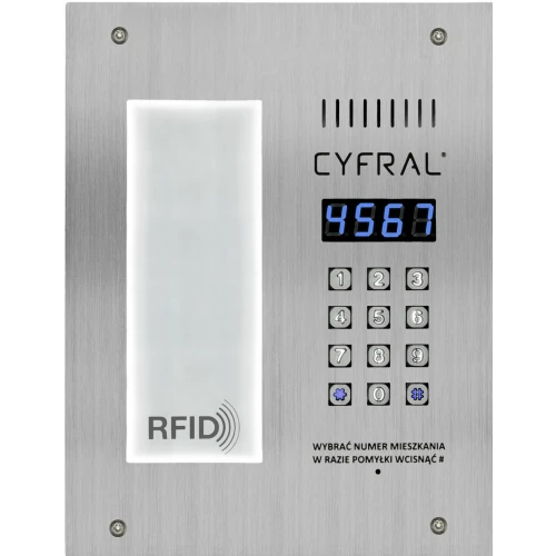 Digitalpanel Cyfral PC-3000RL mit RFID-Näherungsschlüssel-Lesegerät