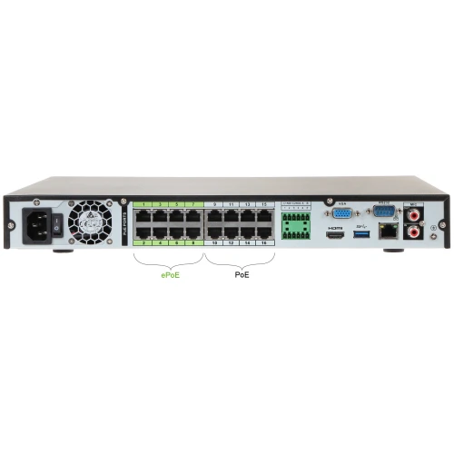 IP-Recorder NVR5216-16P-4KS2E 16 Kanäle +16-Port POE-Switch DAHUA