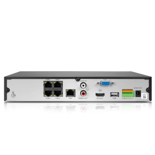 Netzwerkrekorder IP 9-Kanal KEEYO LV-V-NVR-9CH-4P 4x PoE