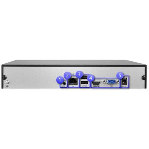 Netzwerkrekorder 4-Kanal BCS-B-NVR0401(2.0) bis zu 8MPx